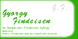 gyorgy findeisen business card