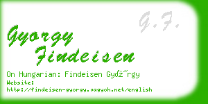 gyorgy findeisen business card